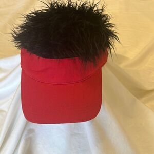 FlairHair Hat / Cap - one size - red- cotton